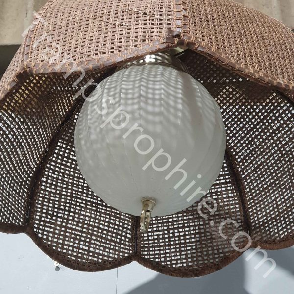 Brown Woven Ceiling Light