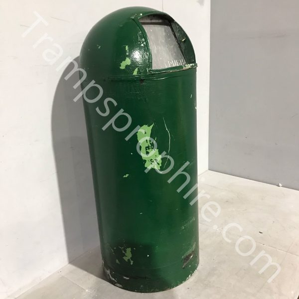 Green Bullet Trash Can