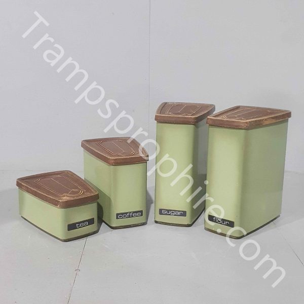Green Kitchen Canisters Set