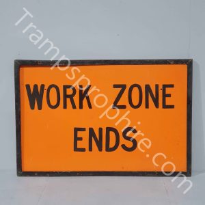 Orange Road Work Sign