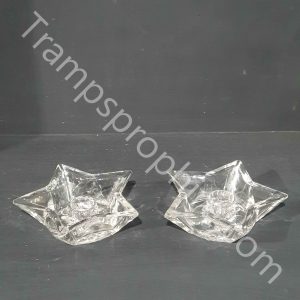 Glass Candle Holders Set