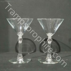 Pair of Martini Cocktail Glasses