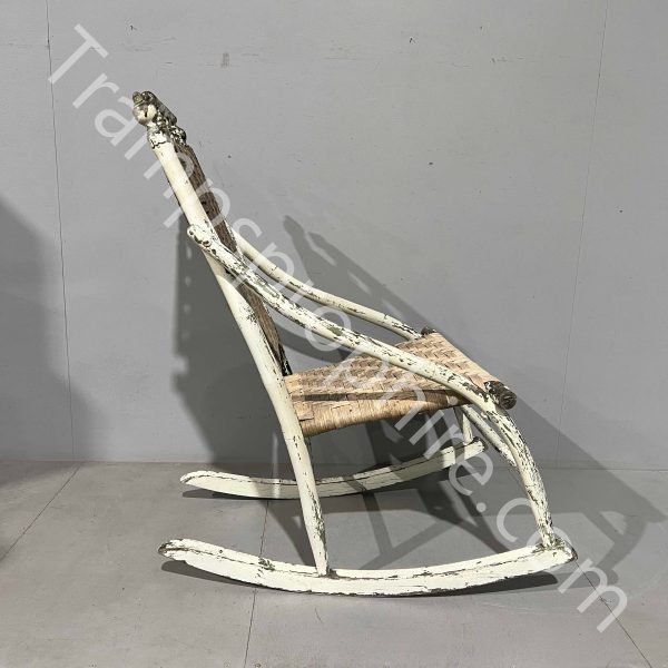 White Wooden Rocking Chair