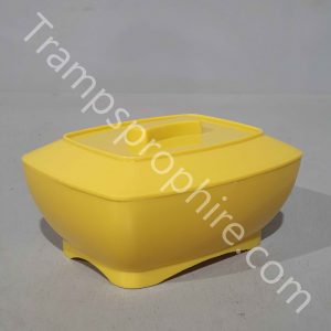 Yellow Plastic Butter Dish