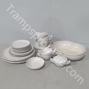 29 Piece Grey Melamine Tableware Set