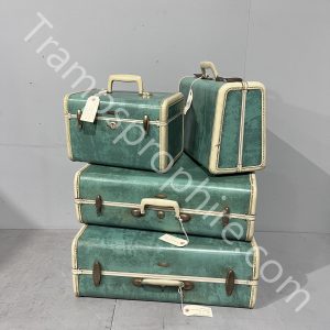 Green Samsonite Cases Set