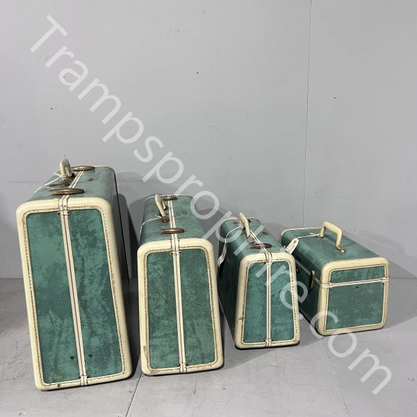 Green Samsonite Cases Set