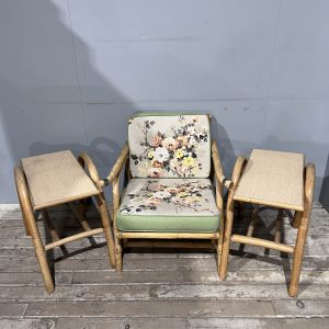 Bamboo Chair and Side Tables