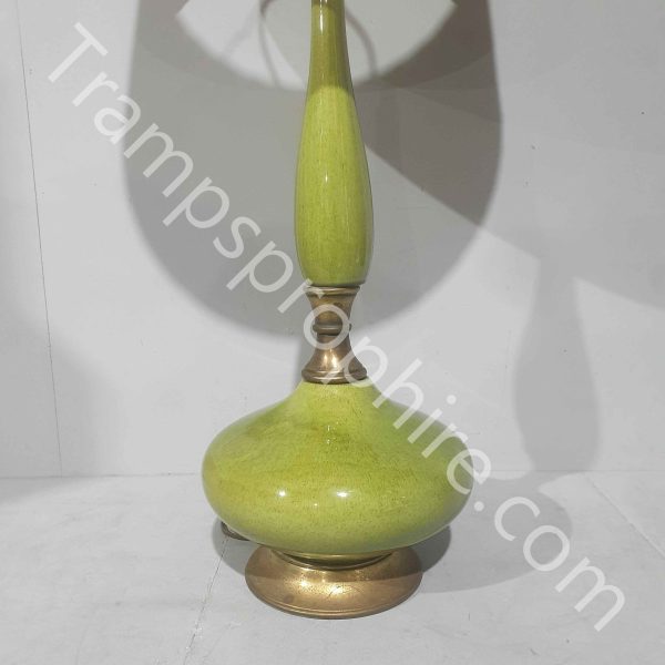 Green Ceramic Mid Century Table Lamp