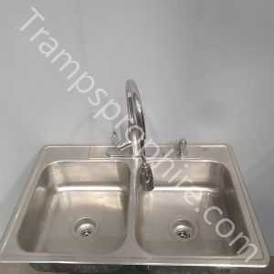 American Stainless Steel Double Sink