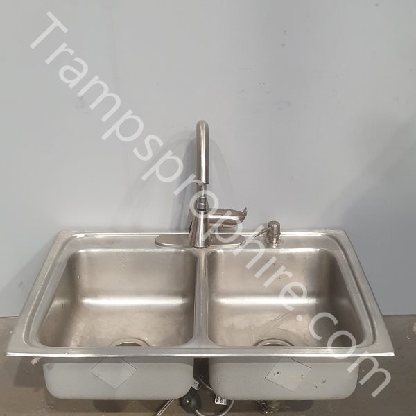 American Stainless Steel Double Sink