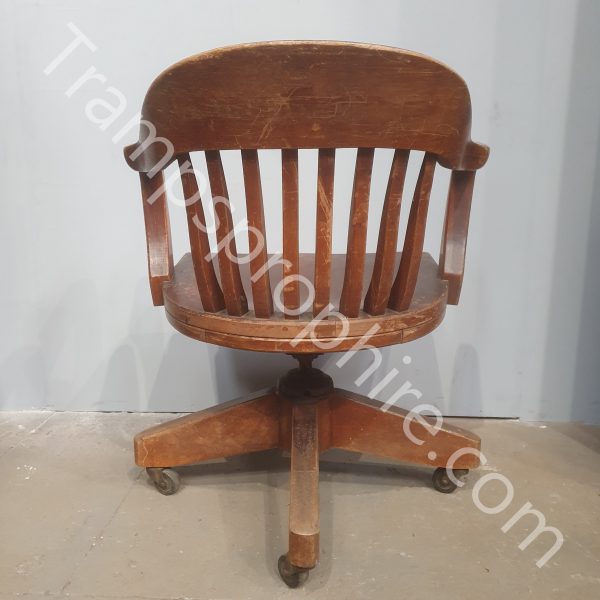 Wooden Office Captain Chair