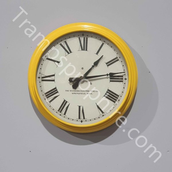 Yellow Wall Clock