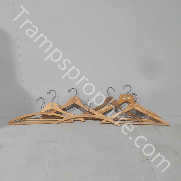 Assorted Wooden Clothes Hangers