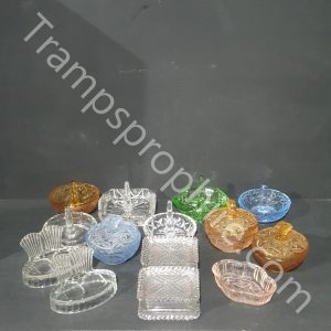 Assorted Glass Trinket Dishes