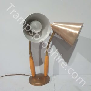 Copper Coloured Double Desk Lamp