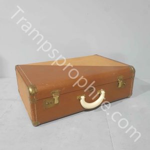 Brown and Tan Suitcase