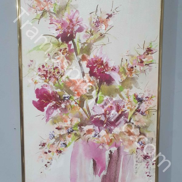 Framed Flowers in Vase Painting