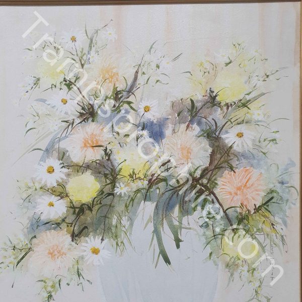 Gold Framed Flowers Painting