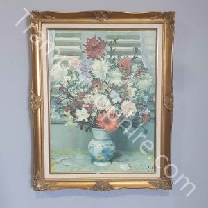 Gold Framed Flowers Painting