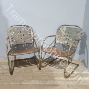 Green Metal Garden Chairs