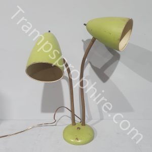 Green Twin Light Desk Lamp