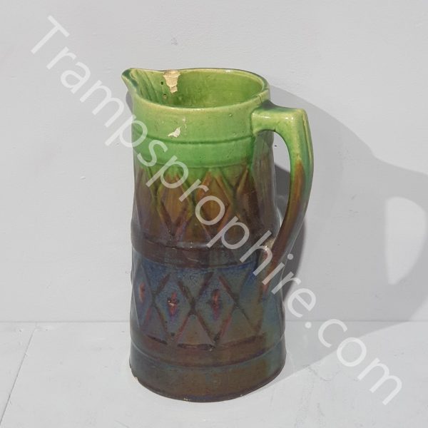 Green and Brown Ceramic Pitcher