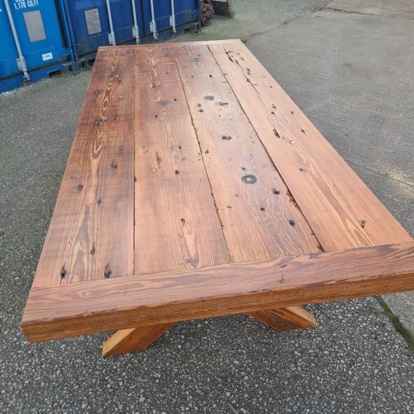 Large American Pitch Pine Table