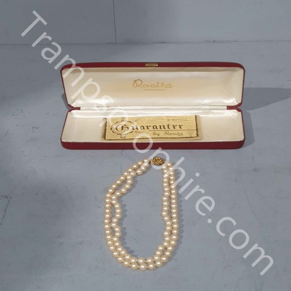 Double String Pearl Necklace