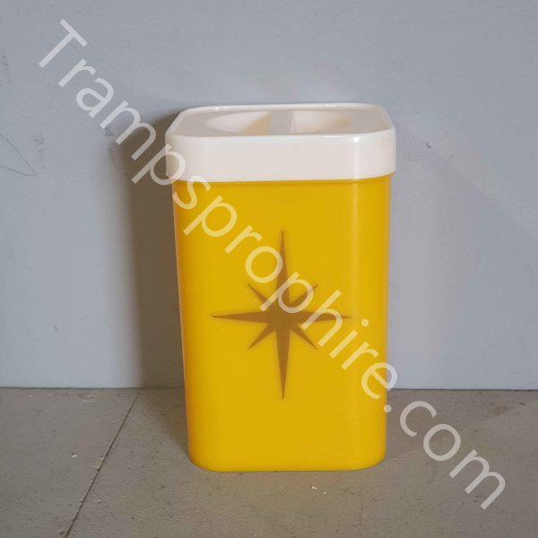 Yellow Plastic Kitchen Canisters