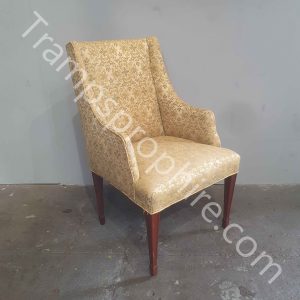 Yellow Gold Upholstered Armchair