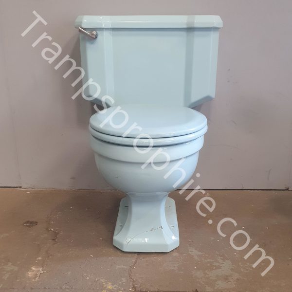Blue Toilet & Sink Set