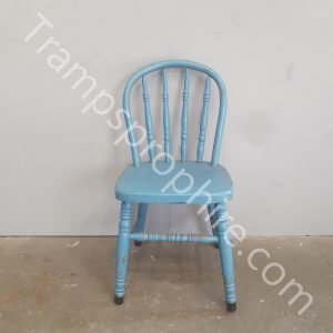 Blue Wooden Child's Chair