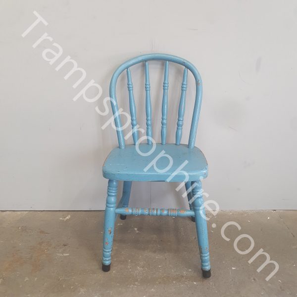 Blue Wooden Child's Chair