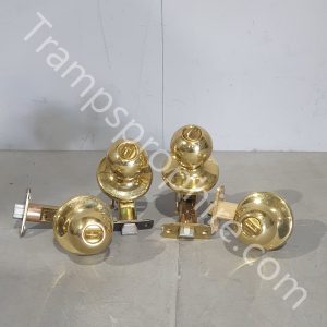 Round Brass Door Knob Handles