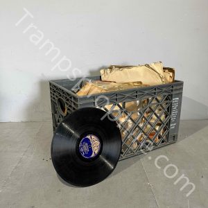 Crate of Gramophone Records