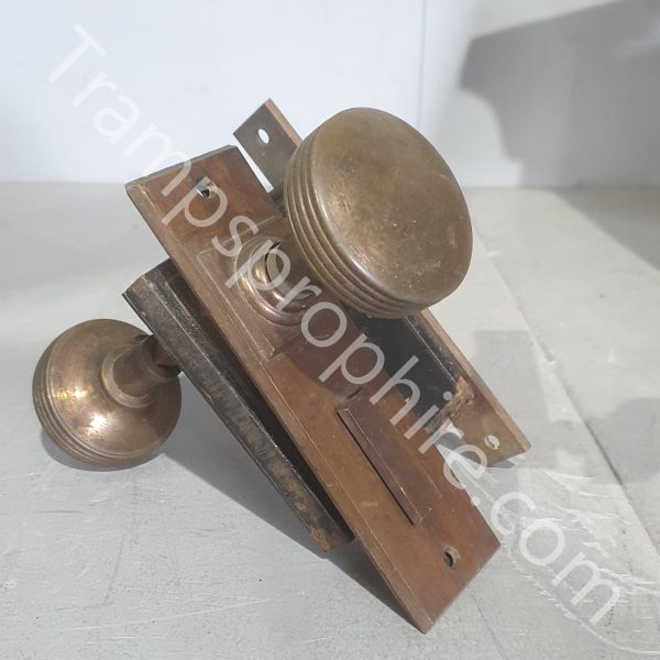 Brass Door Knob Handle Lock Furniture Set