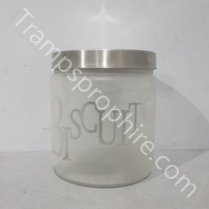 Glass Biscuit Cookie Jar