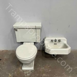 Grey Toilet & Sink Set