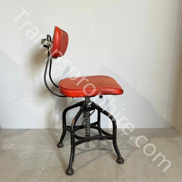 Industrial High Back Stool