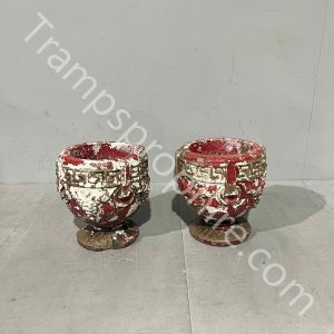 Red Stone Plant Pots
