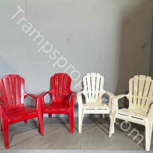 Red & White Children's Garden Chairs
