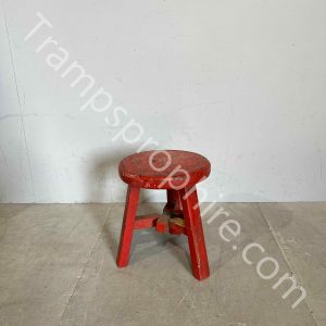 Red Childs Stool