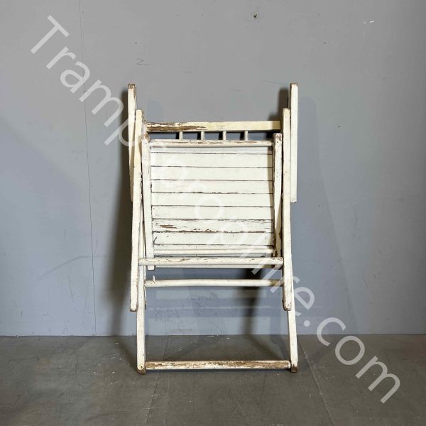 White Folding Wooden Chair