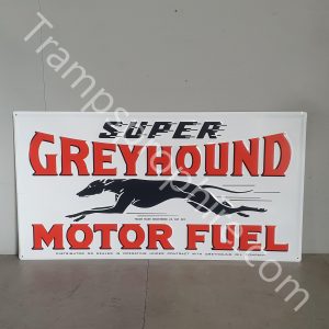 Super Greyhound Motor Fuel Metal Sign