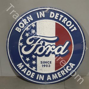 Ford Made In America Metal Tin Sign