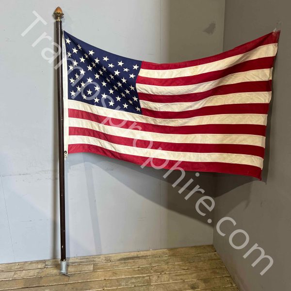 American Flags on Pole