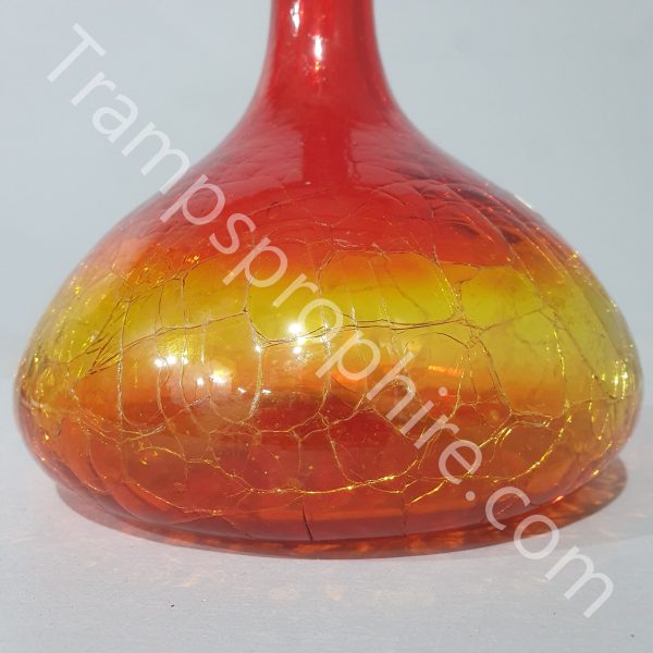 Blenko Red and Yellow Ombre Vase