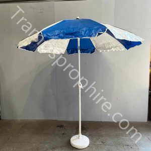 Blue & White Garden Umbrella