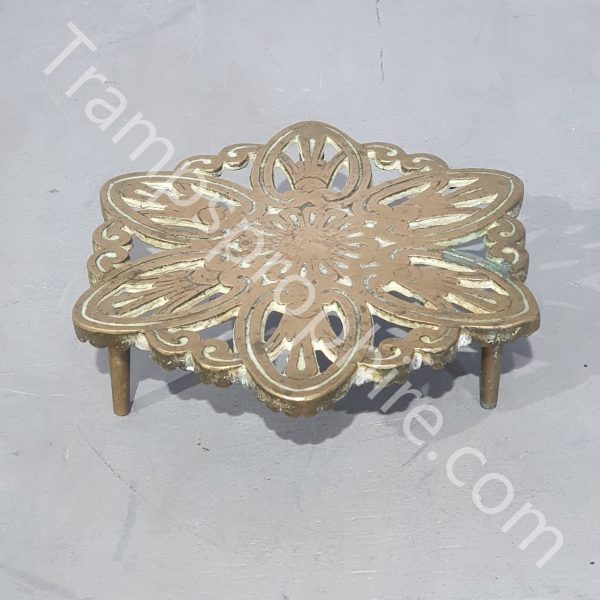 Decorative Brass Footed Bowl